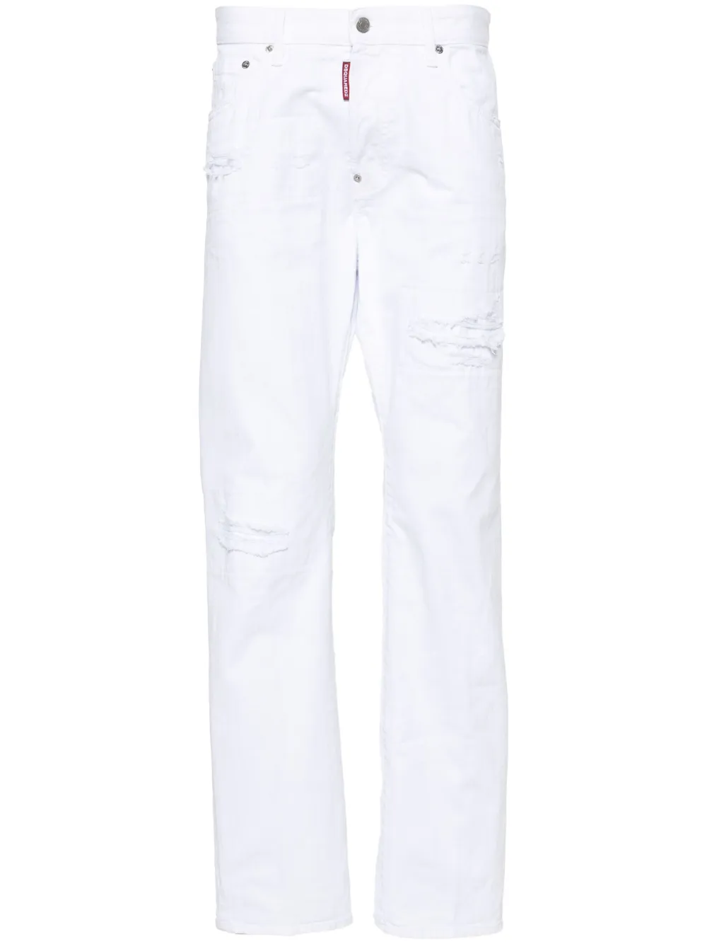 

Прямые джинсы 642 DSQUARED2, белый