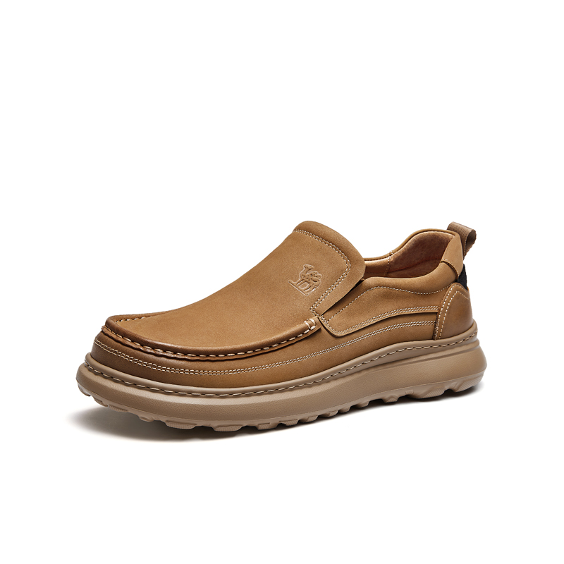 CAMEL Мужские лоферы цвета хаки, землисто-желтый, цвет Earth Yellow — фото 2