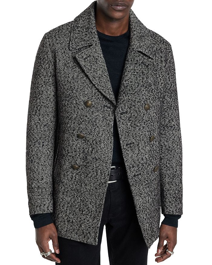 

Двубортный шерстяной бушлат Harden Regular Fit John Varvatos, черный