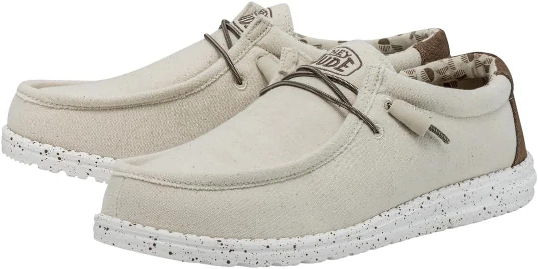 Мокасины Hey Dude Wally Stretch Canvas, Ivory HEYDUDE — фото 2