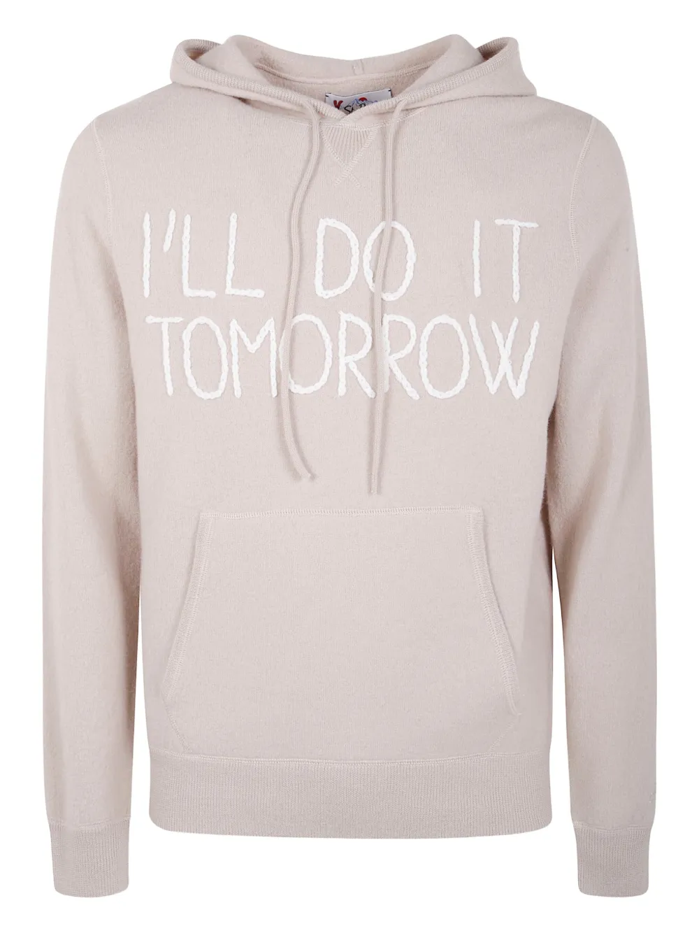 

Худи с капюшоном и вышивкой Mc2 Saint Barth, бежевый