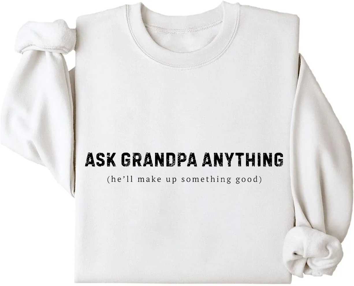 

Толстовка с принтом "Спроси дедушку, он что-нибудь придумает" MQZUO