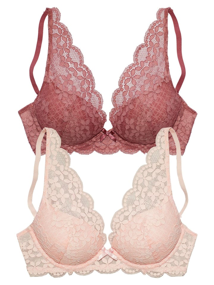 

PETITE FLEUR Бюстгальтер пуш-ап в цвете «розовое дерево» и «роза»