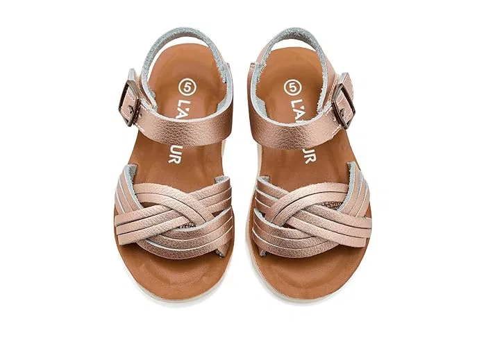 Сандалии Athena L'Amour Shoes Kids, Rose Gold — фото 3