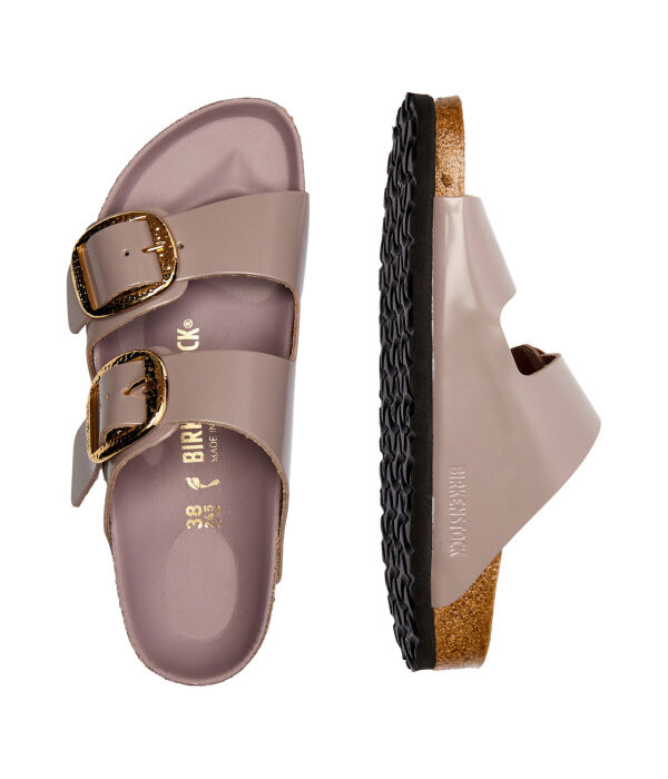 Кожаные тапочки Аризона Birkenstock, фиолетовый — фото 4