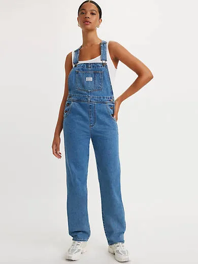 

Винтажный женский комбинезон Levi's, цвет Foolish Love - Dark Wash