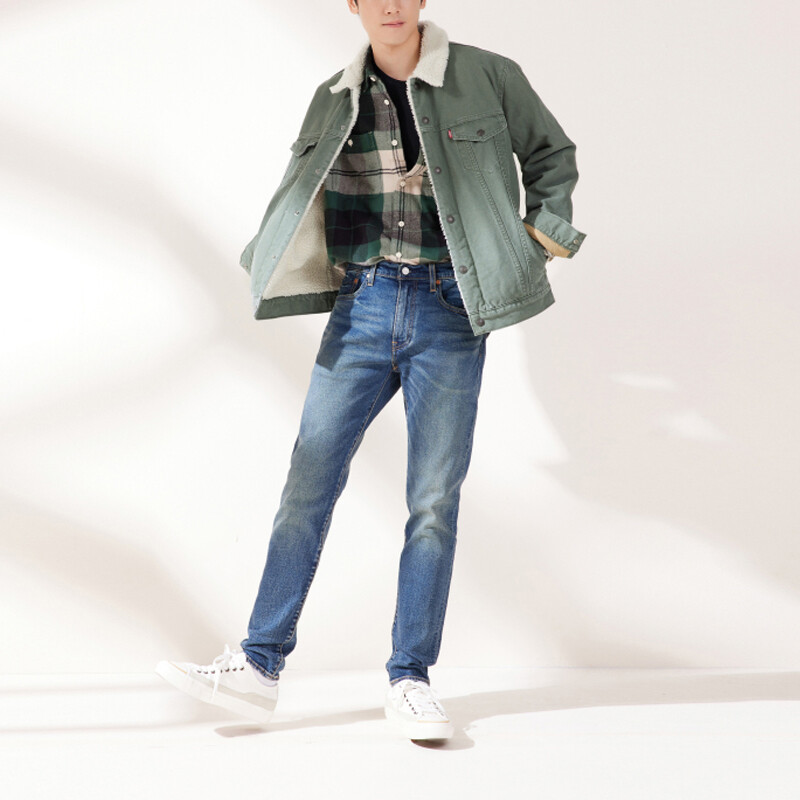 Бархатная куртка мужская зеленая Levi’S, зеленый — фото 3