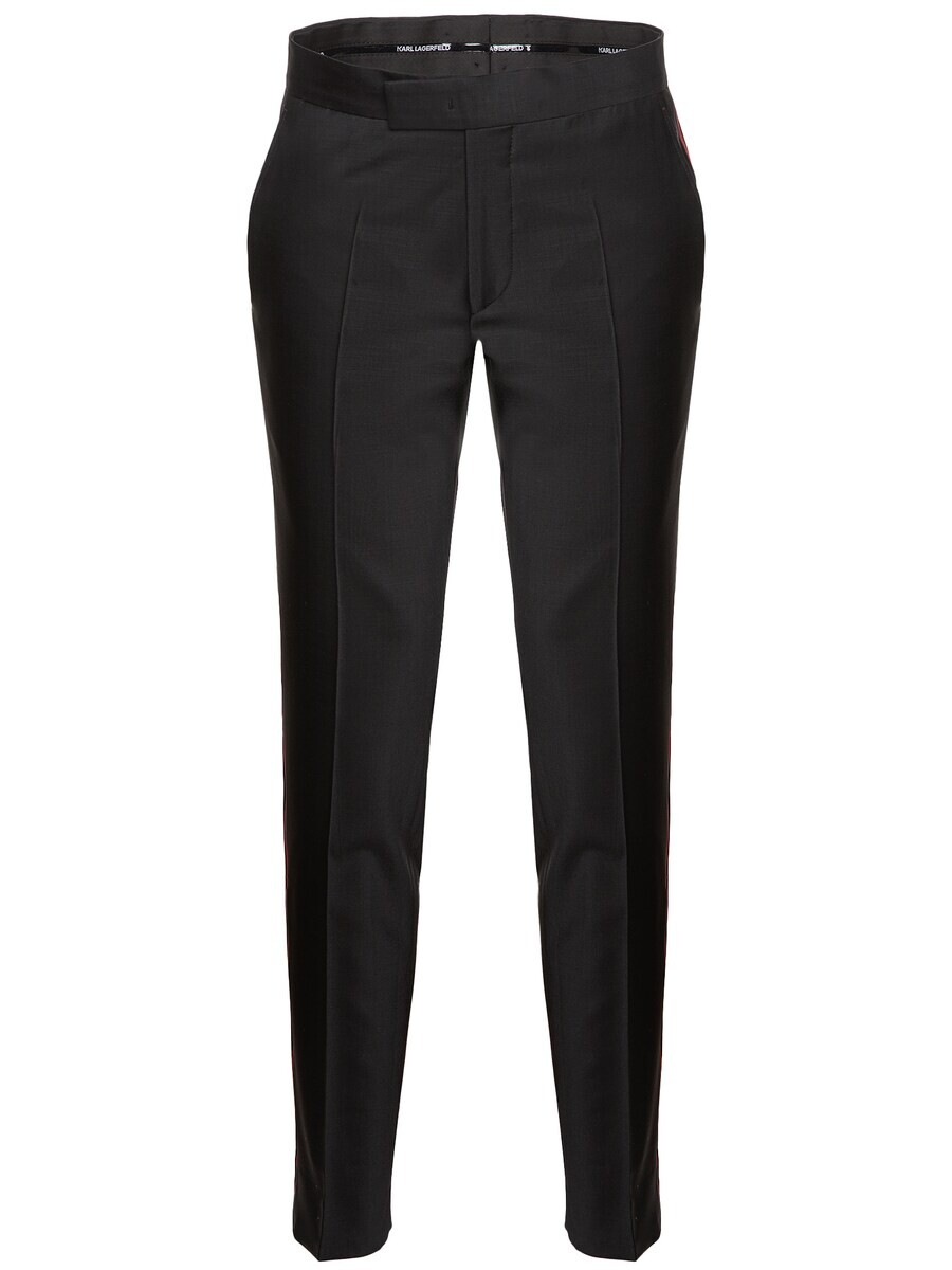 

Тканевые брюки Karl Lagerfeld Regular Pleat-Front Pants Sheen, черный