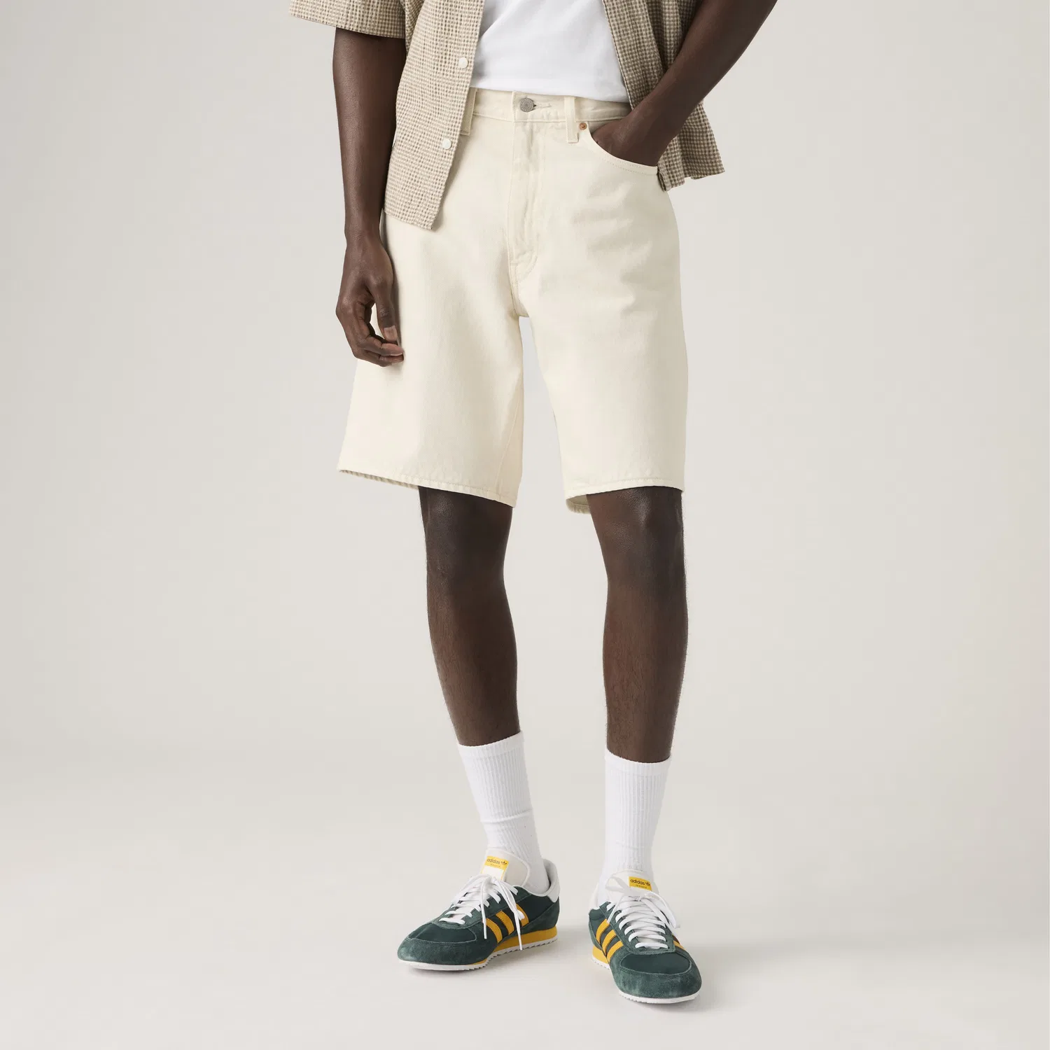 468 Свободные мужские шорты 9 дюймов Levi's, White — фото 2