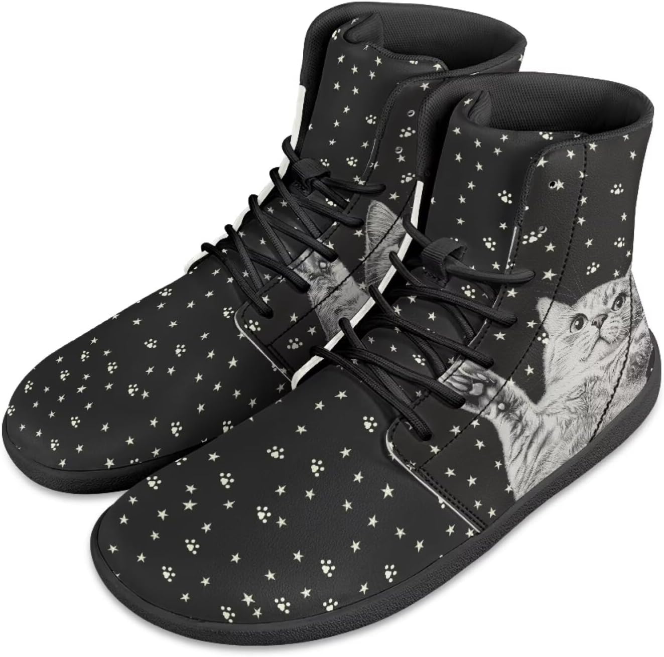 

Мужские кроссовки JoyLamoria на шнуровке высокой посадки для баскетбола, ходьбы и вождения, дышащие кроссовки, под цвет подсолнуха с узором Ацтек, Cat