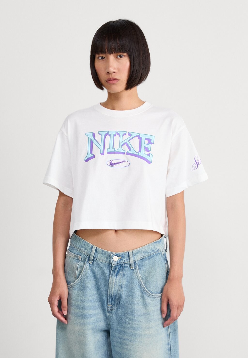 

Футболка с принтом TEE VARZITY Nike, белый