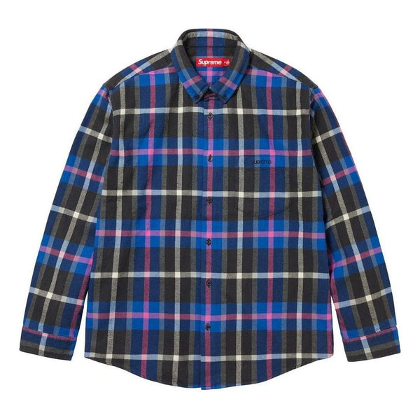 

Рубашка fw23 week4 plaid flabbel shirt 'blue' Supreme, синий