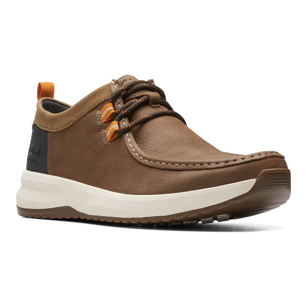 

Мужские водонепроницаемые кожаные туфли Clarks Wellman, цвет Cola