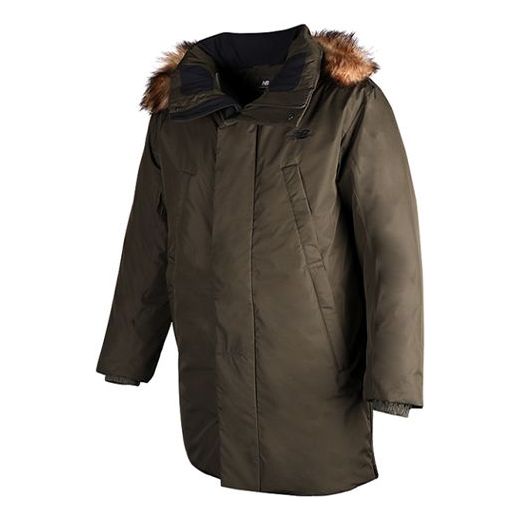 

Куртка New Balance Casual Mid-Length Down Jacket 'Military Green', зеленый