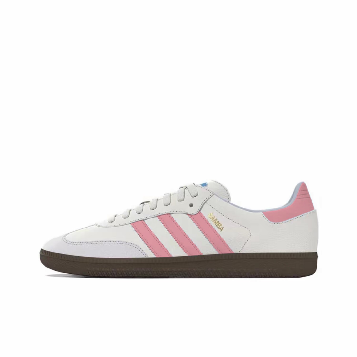 

Кроссовки adidas originals Samba Skateboarding Shoes Unisex Low-top White/blue, розовый