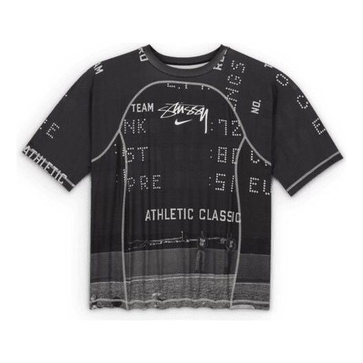 

Футболка x Stussy с принтом по всему телу и УФ-защитой Nike, черный