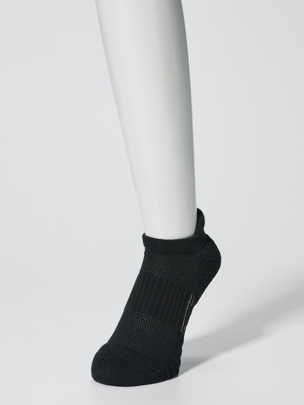 Короткие спортивные носки с махровой подкладкой Uniqlo, 09 black — фото 2