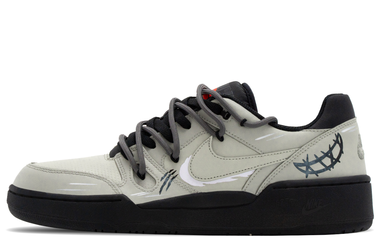 Nike Full Force Box, Concrete Gray Low top Skateboard Shoes мужские серые черные — фото 3
