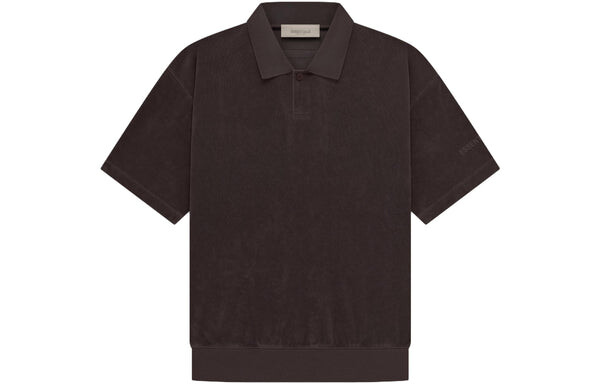 Рубашка ss23 terry polo shirt 'plum' Fear Of God Essentials, фиолетовый — фото 2