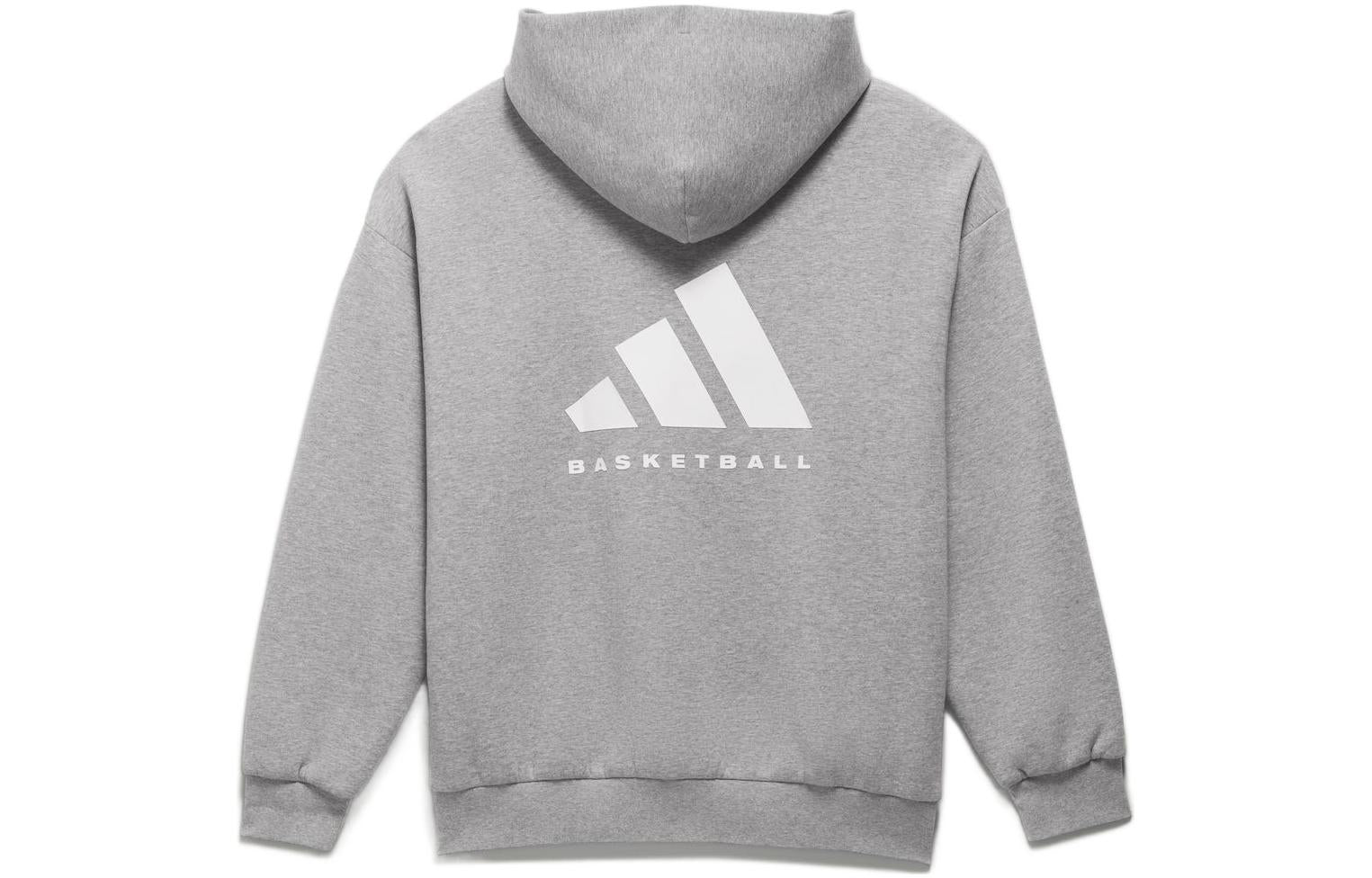 Худи adidas Originals OneBasketball Heather Hoodie IP1688, бежевый — фото 2
