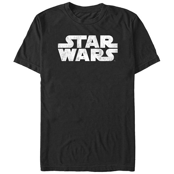 

Футболка с выцветшим логотипом Big & tall Star Wars