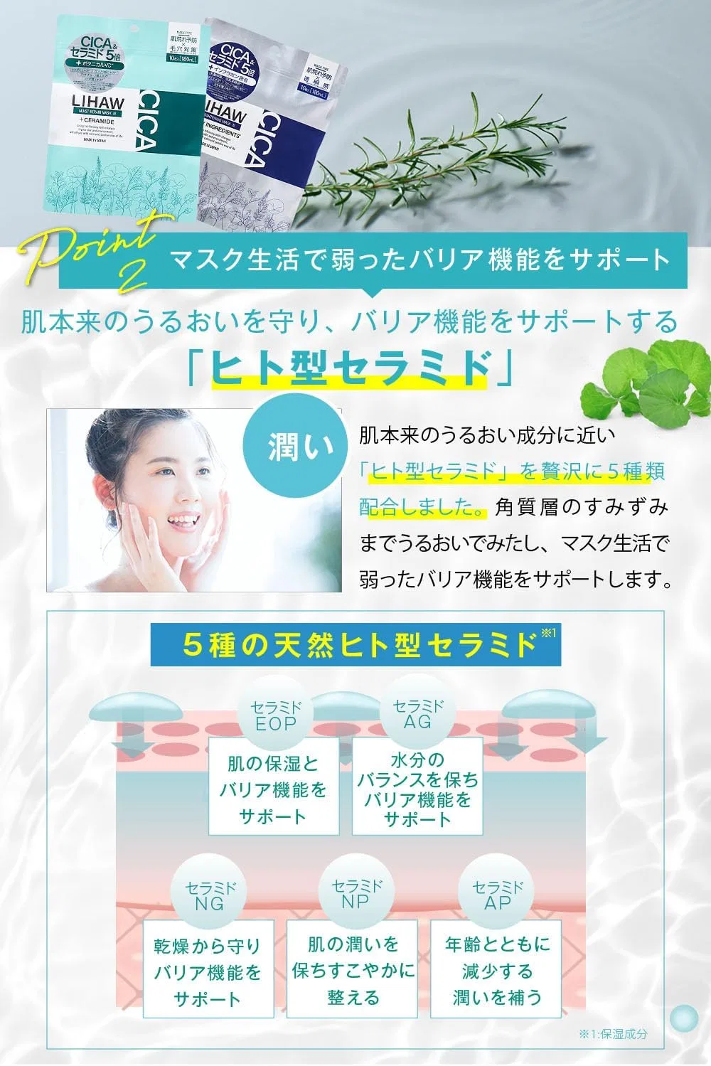 Набор Lihaw — Восстанавливающая Rehau Moist Repair Mask, 2 набора по 10 штук, 170 мл — фото 3