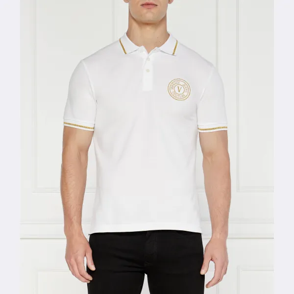 

Рубашка-Поло узкого кроя Versace, белый