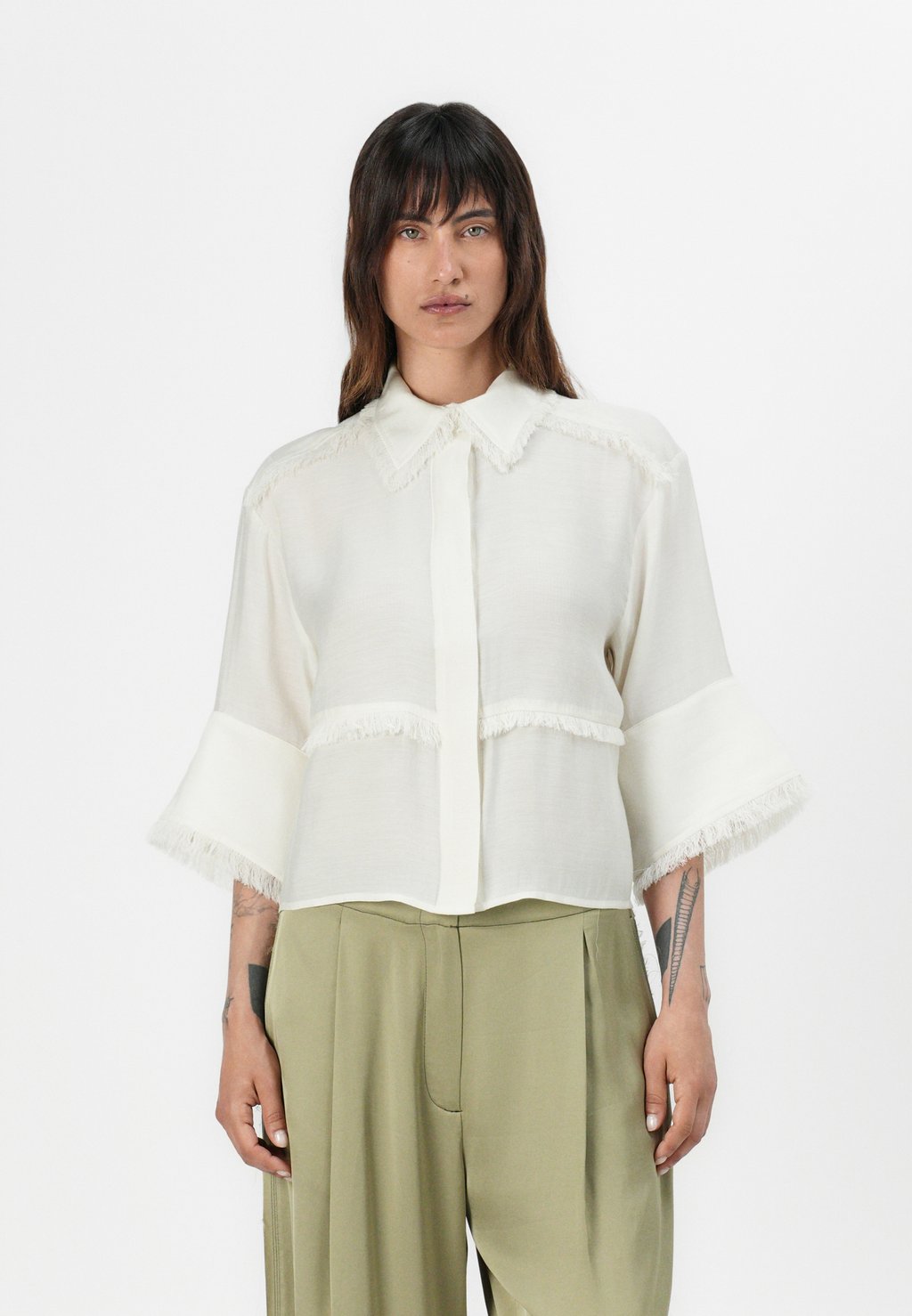 

Блузка на пуговицах NASH REFINED FRINGES DAY Birger et Mikkelsen, кремовый