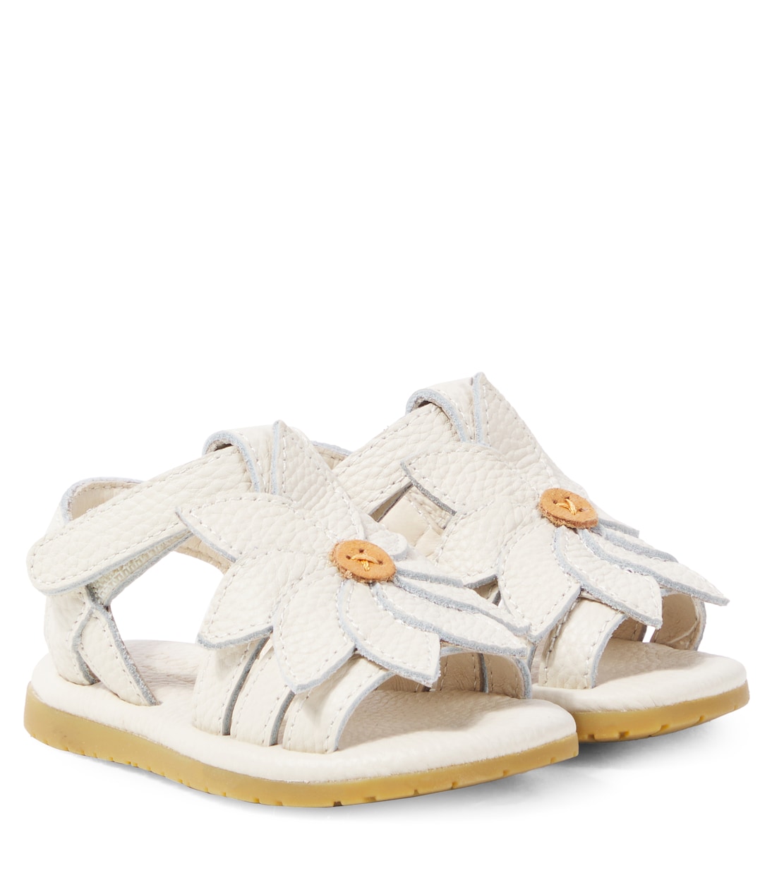 

Детские кожаные сандалии Baby Iles Fields Daisy Donsje, Off White Leather