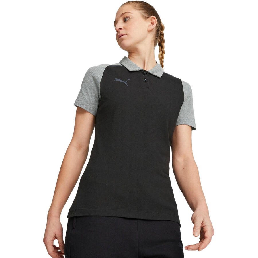 

Футболка Puma Teamcup Casuals Polo, черная, женская