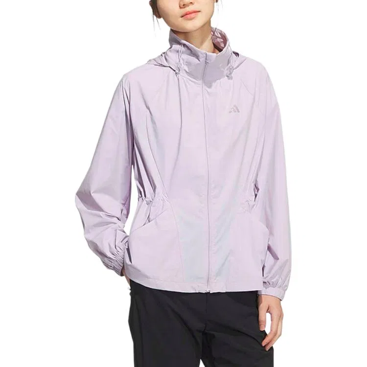 Куртка женская Purple Hooded Moderate Other Adidas — фото 3