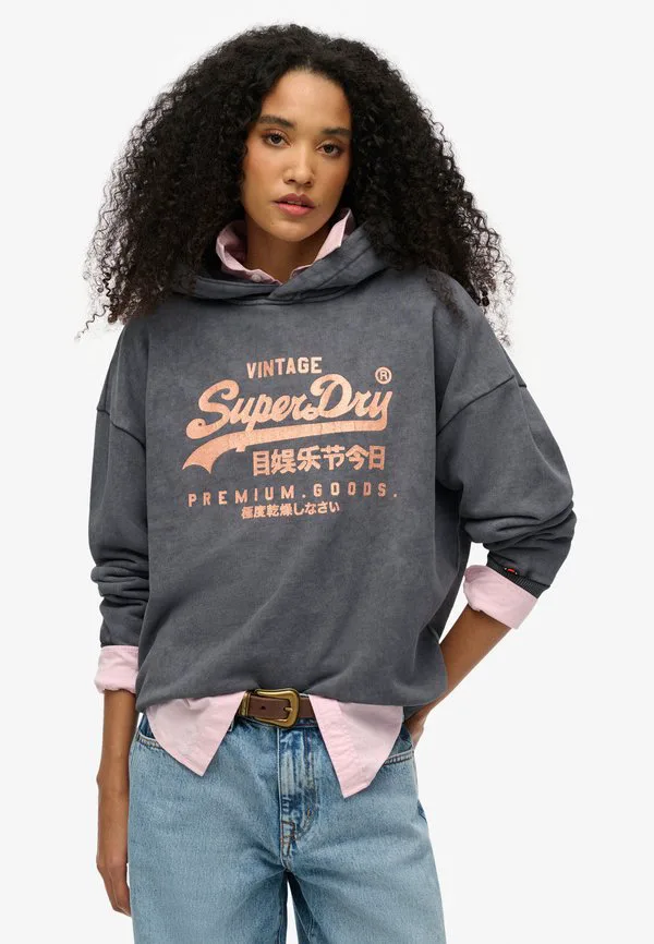 

Винтажная толстовка с металлическим логотипом свободного кроя Superdry & Co, Heavy Backstage Black, Черный, Винтажная толстовка с металлическим логотипом свободного кроя Superdry & Co, Heavy Backstage Black