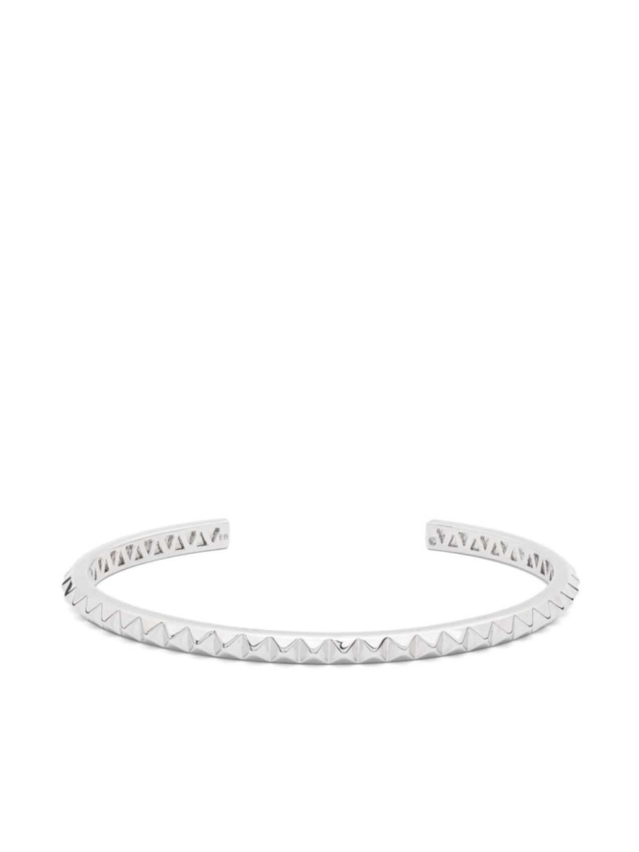 

Браслет Eddie Borgo small pyramid cuff, серебряный