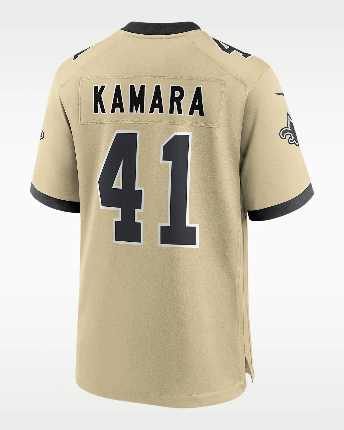 Детская большая футболка Nike NFL Game Jersey Alvin Kamara New Orleans Saints, Gold — фото 2
