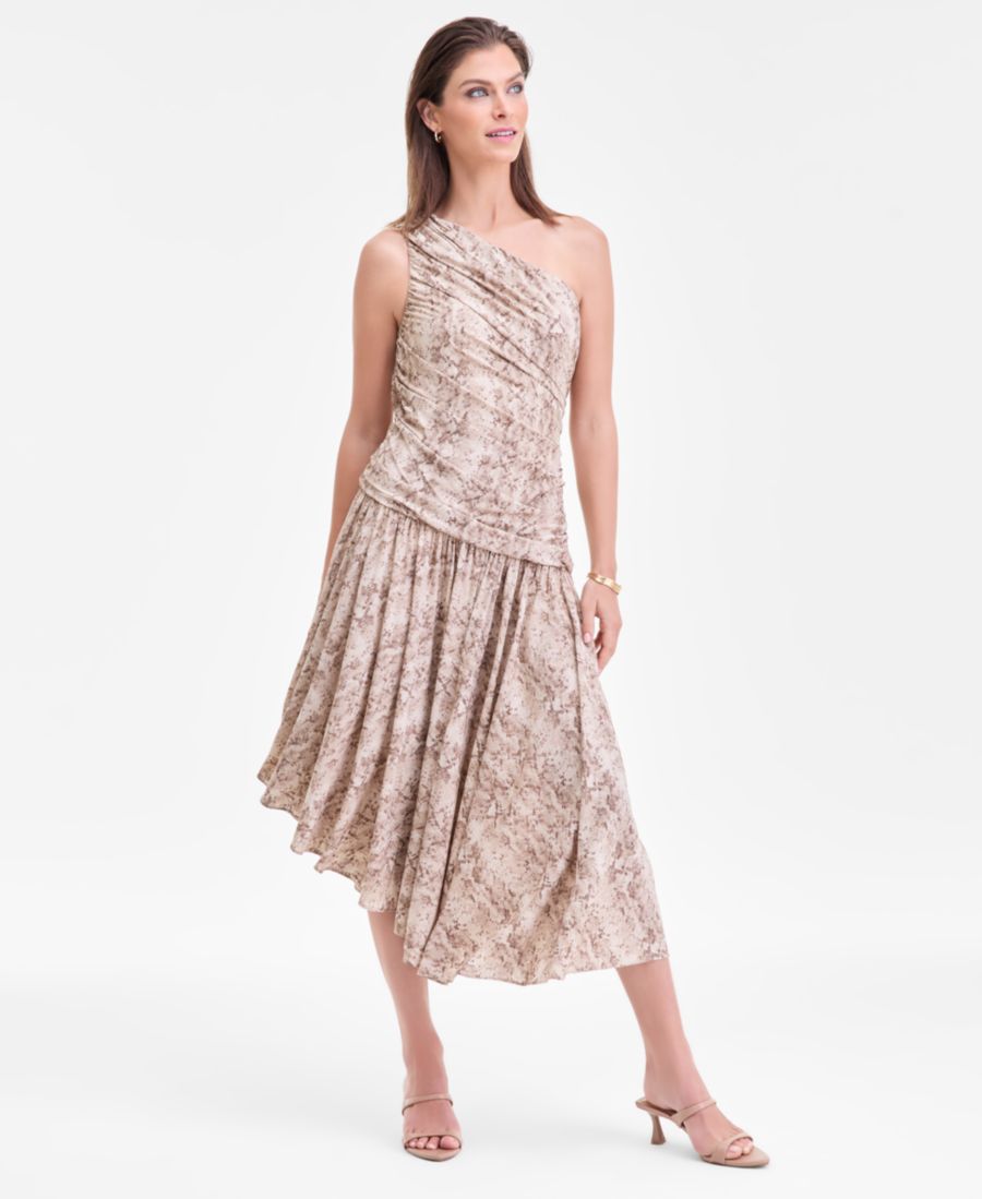 

Женское асимметричное платье на одно плечо с драпировкой INC International Concepts, Mia Snake