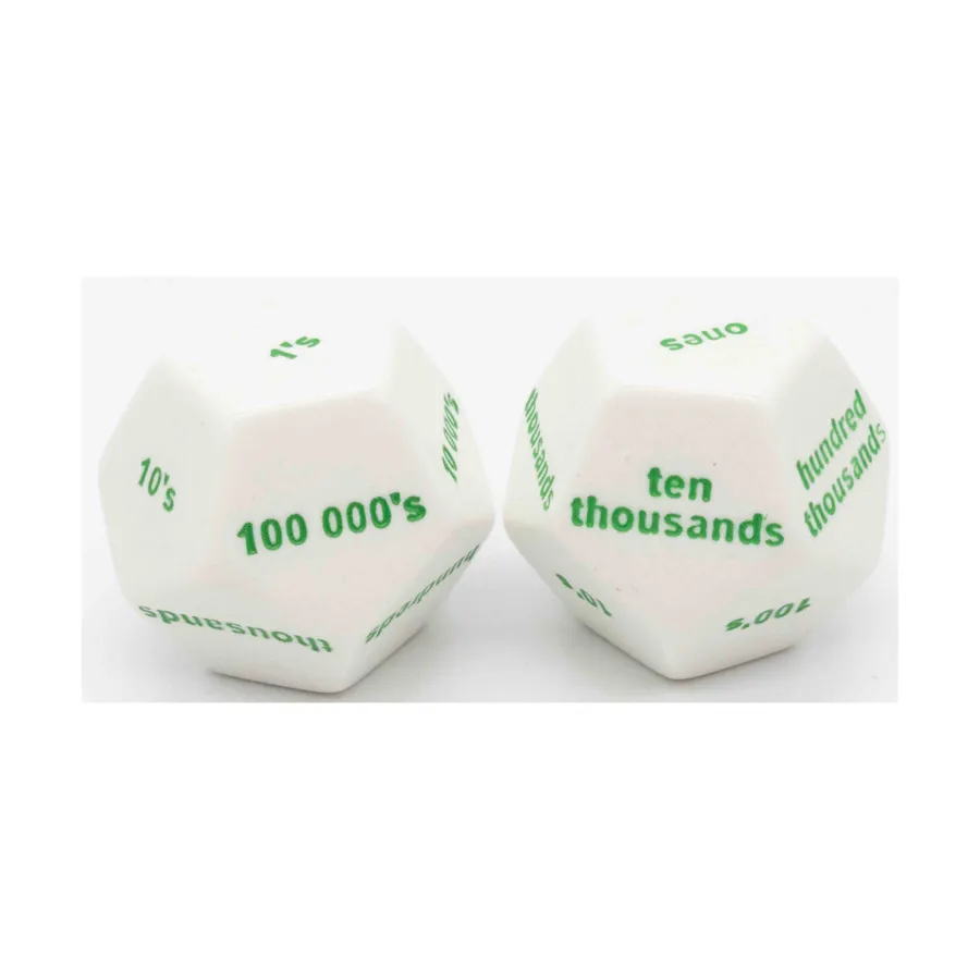 

Игральные кости d12, 28 мм, белые с зеленым (2), Dice - Symbols, Functional & Unique Dice