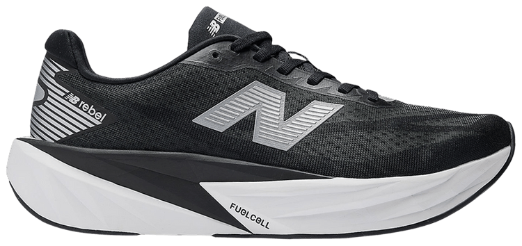 

Кроссовки New Balance FuelCell Rebel v5 'Black White Silver Metallic', черный