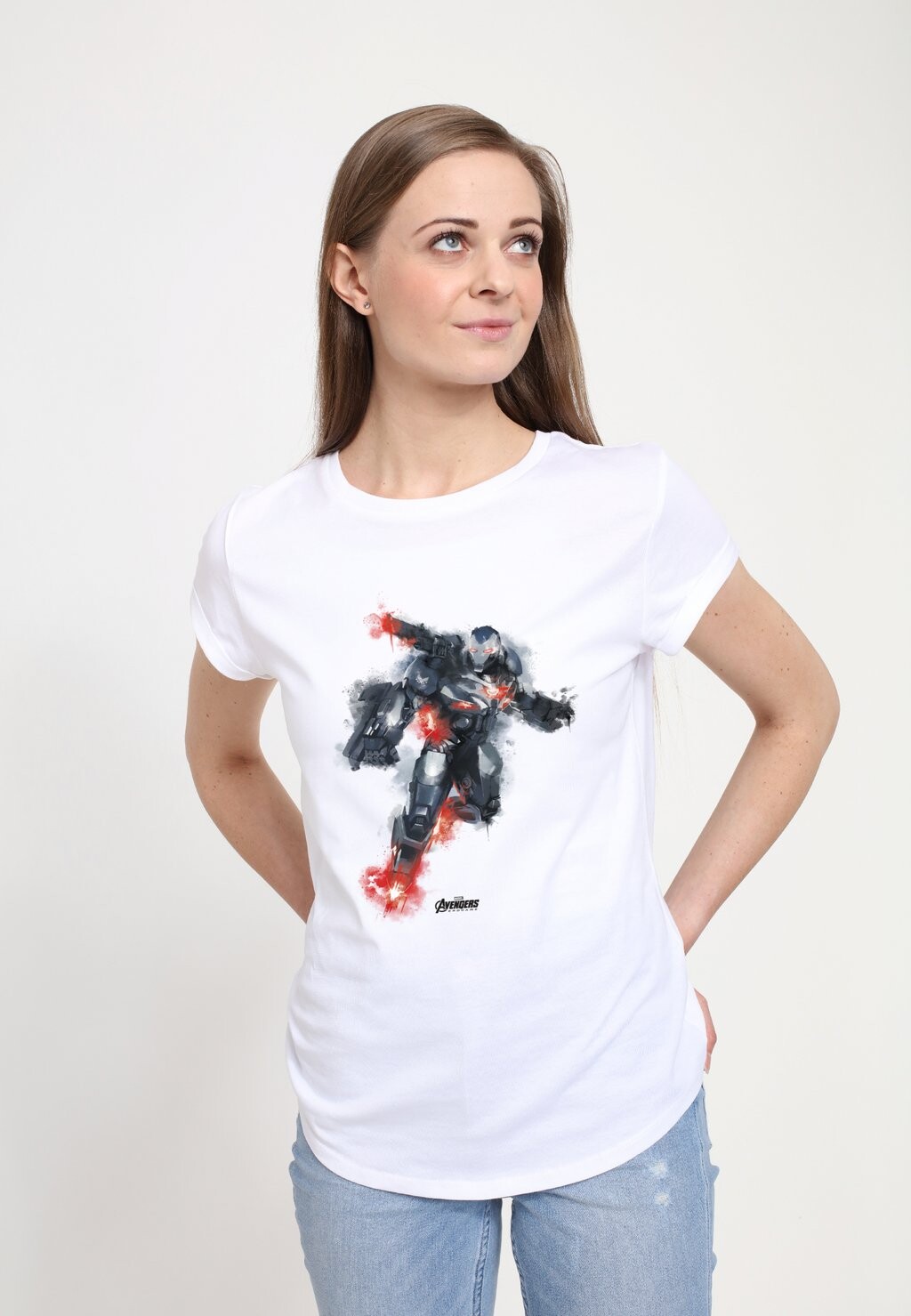 

Футболка с принтом AVENGERS: ENDGAME WAR MACHINE PAINT Henry Tiger, белый