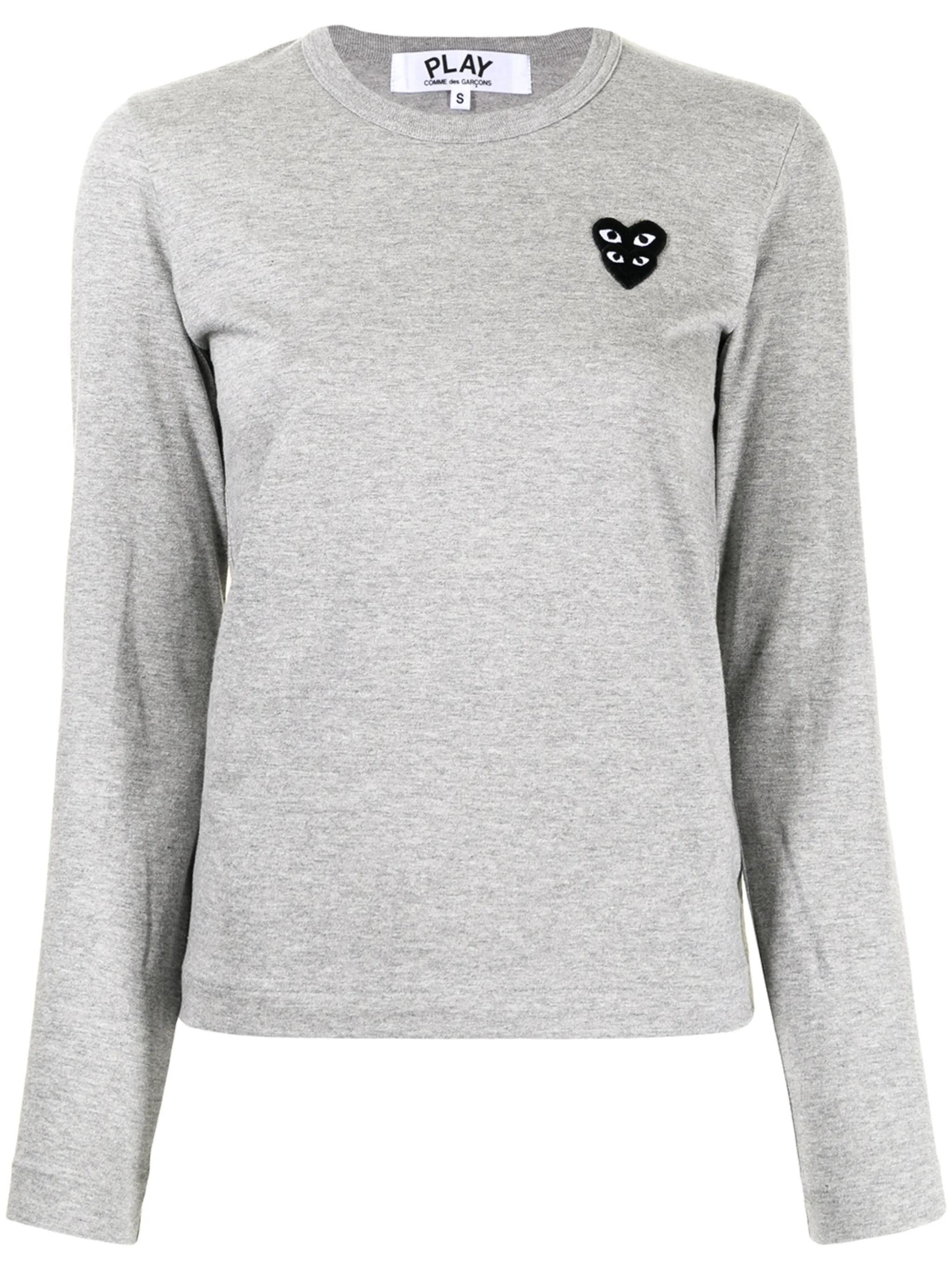 

Футболка с нашивкой-логотипом Comme Des Garçons Play, серый