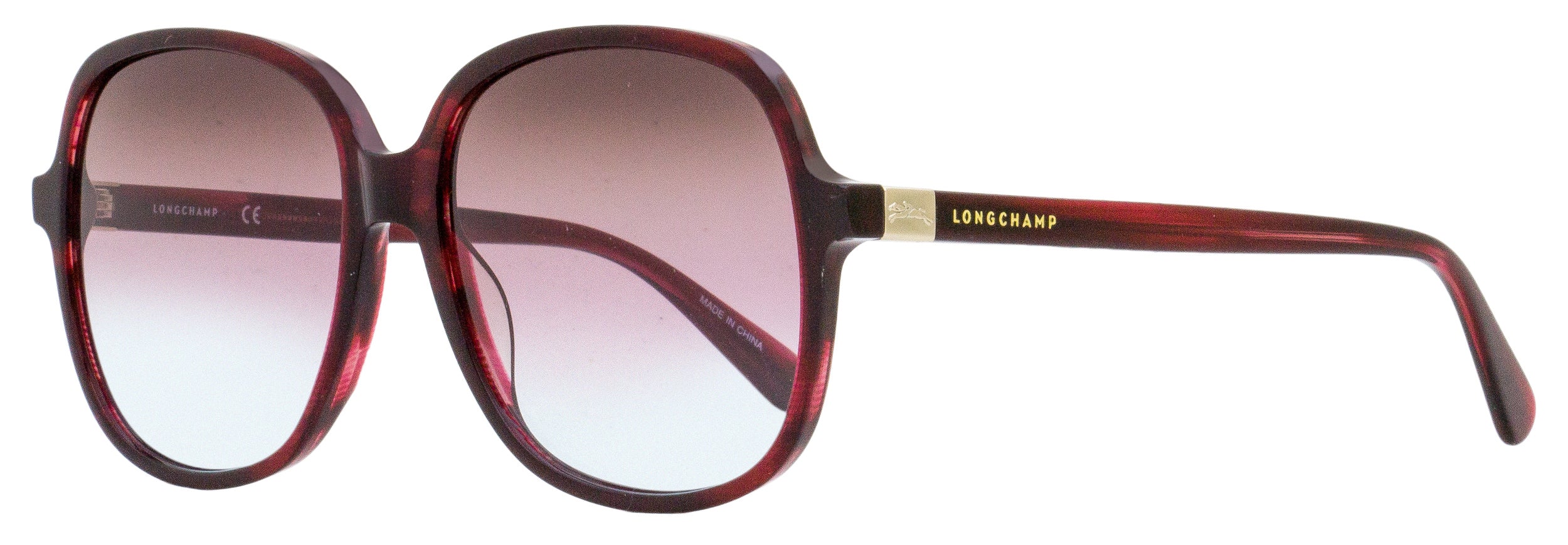 

Женские квадратные солнцезащитные очки Longchamp LO668S 514 Marble Rouge 58 мм