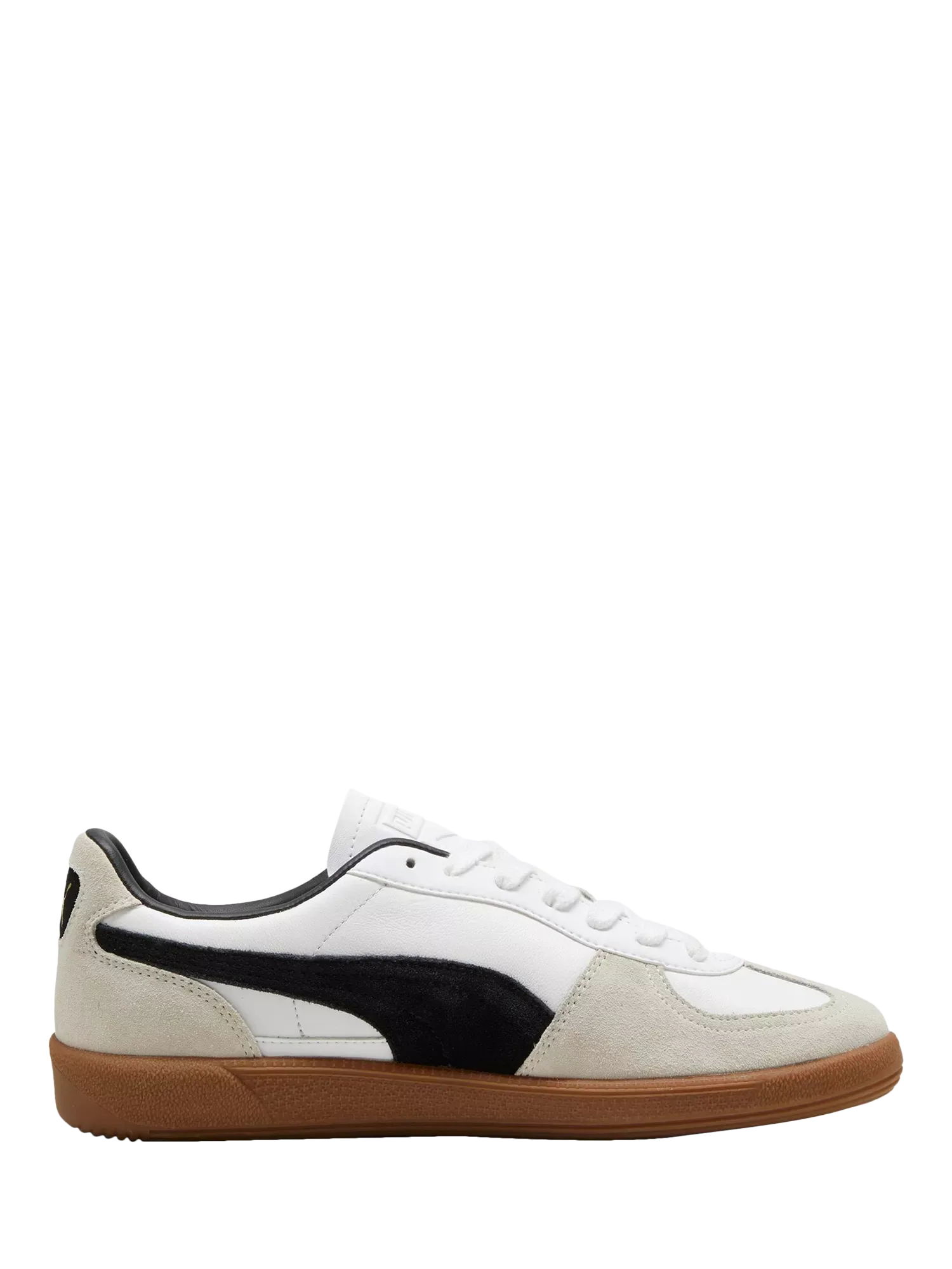 Кожаные кроссовки Palermo с цветовыми блоками, белый/серый/черный PUMA