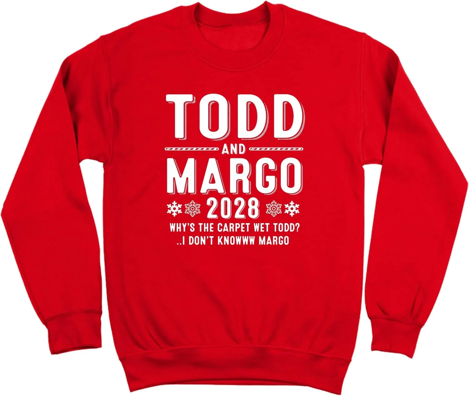 

Donkey Tees Todd and Margo in 2028 - Юмористическая рождественская тема, Adult Unisex XS-5X, мягкий свитшот