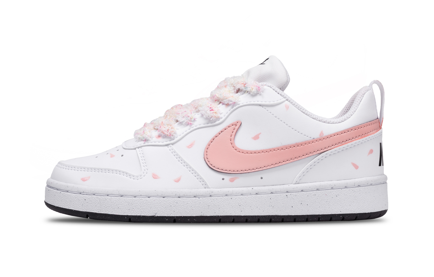 

Nike Кроссовки для скейтбординга Court Borough One Blossom Along The Way Abrasion Resistant низкие детские White унисекс