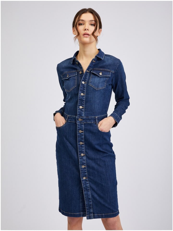

Длинное платье orsay Jeans, темно-синий