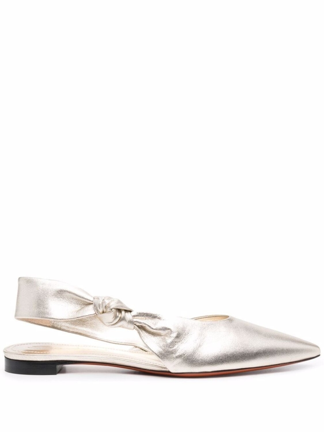 

Santoni сандалии с эффектом металлик, золотистый
