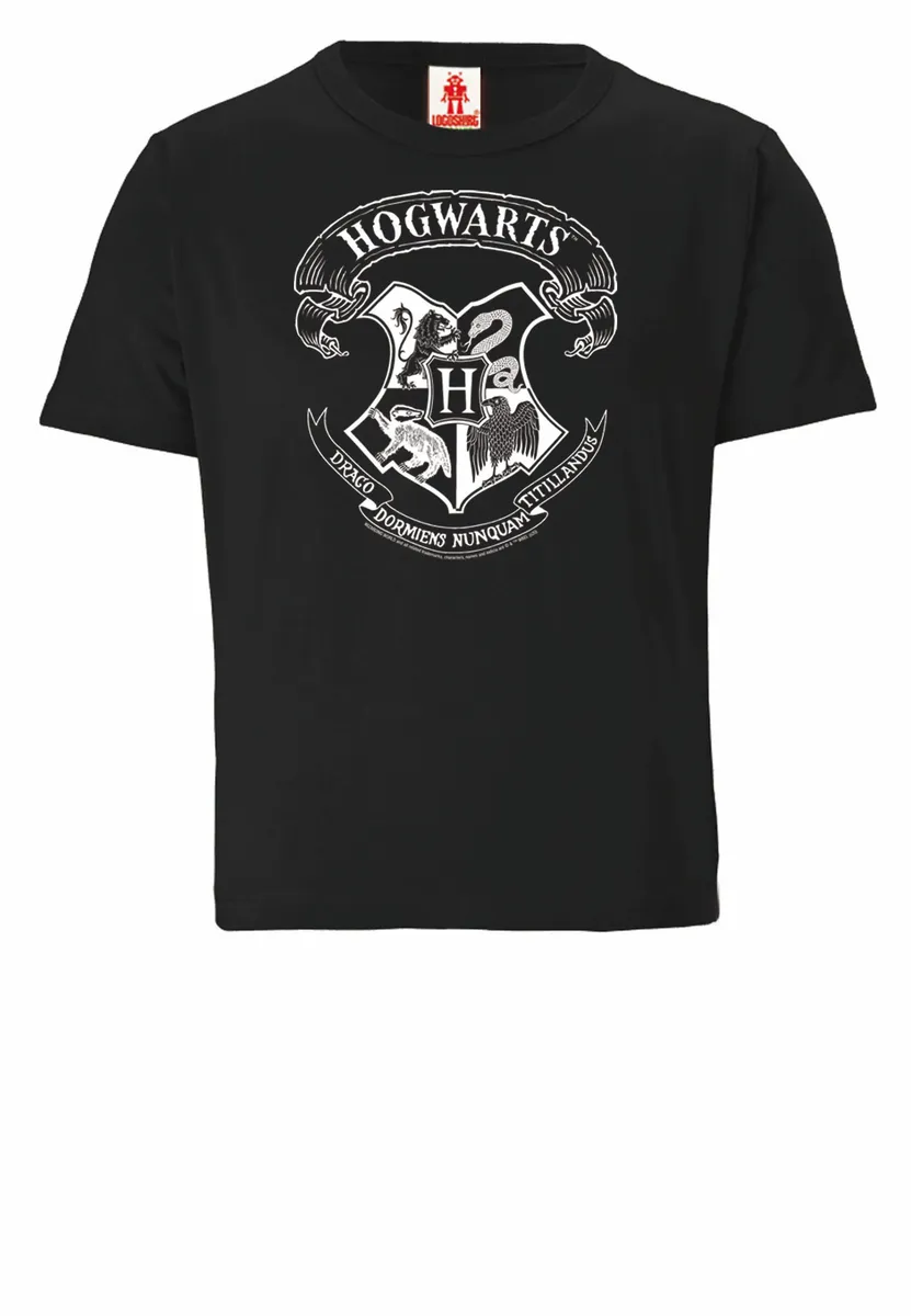 Футболка Logoshirt "Гарри Поттер – Logoshirt Хогвартса" с лицензионным принтом, черный — фото 3