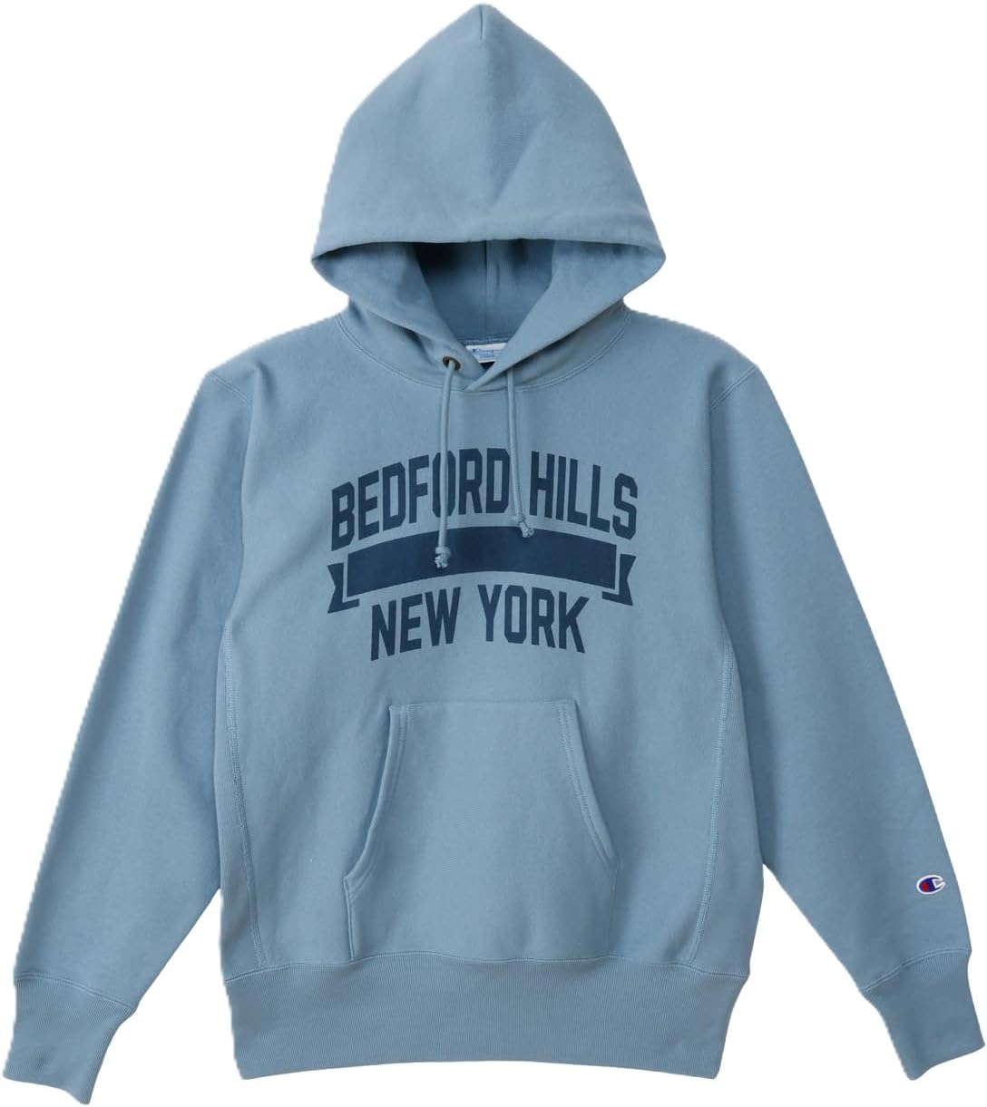 

Мужская толстовка Champion C3-C112 с капюшоном, обратным плетением, с длинным рукавом, плотность ткани 11,5 унций, на флисовой подкладке, с графическим принтом, обратным плетением, синий/серый