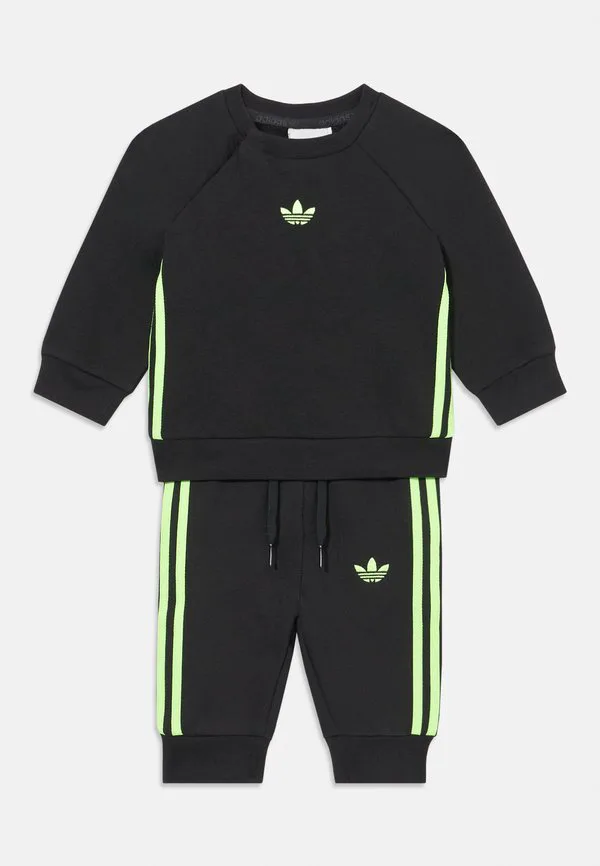 Спортивный костюм унисекс для команды Adidas Originals, Black/Signal Green