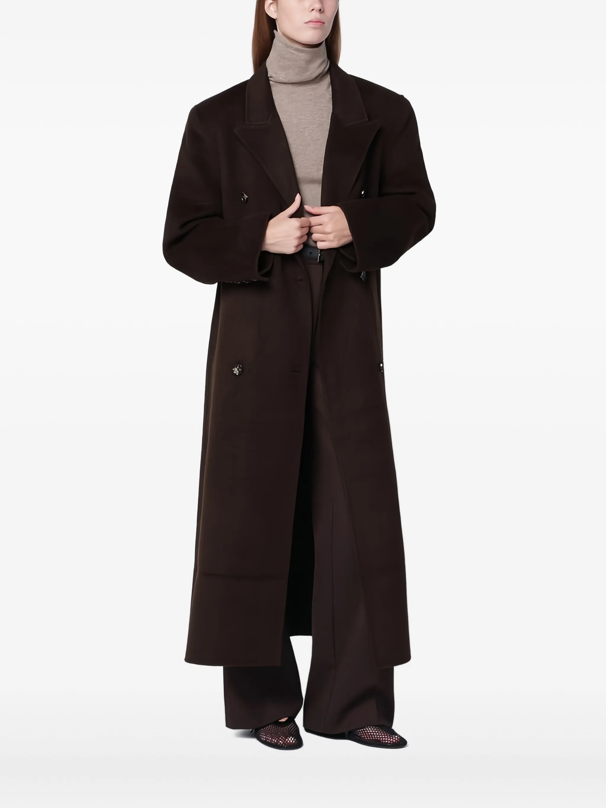 

Двубортное пальто Almada Label, коричневый