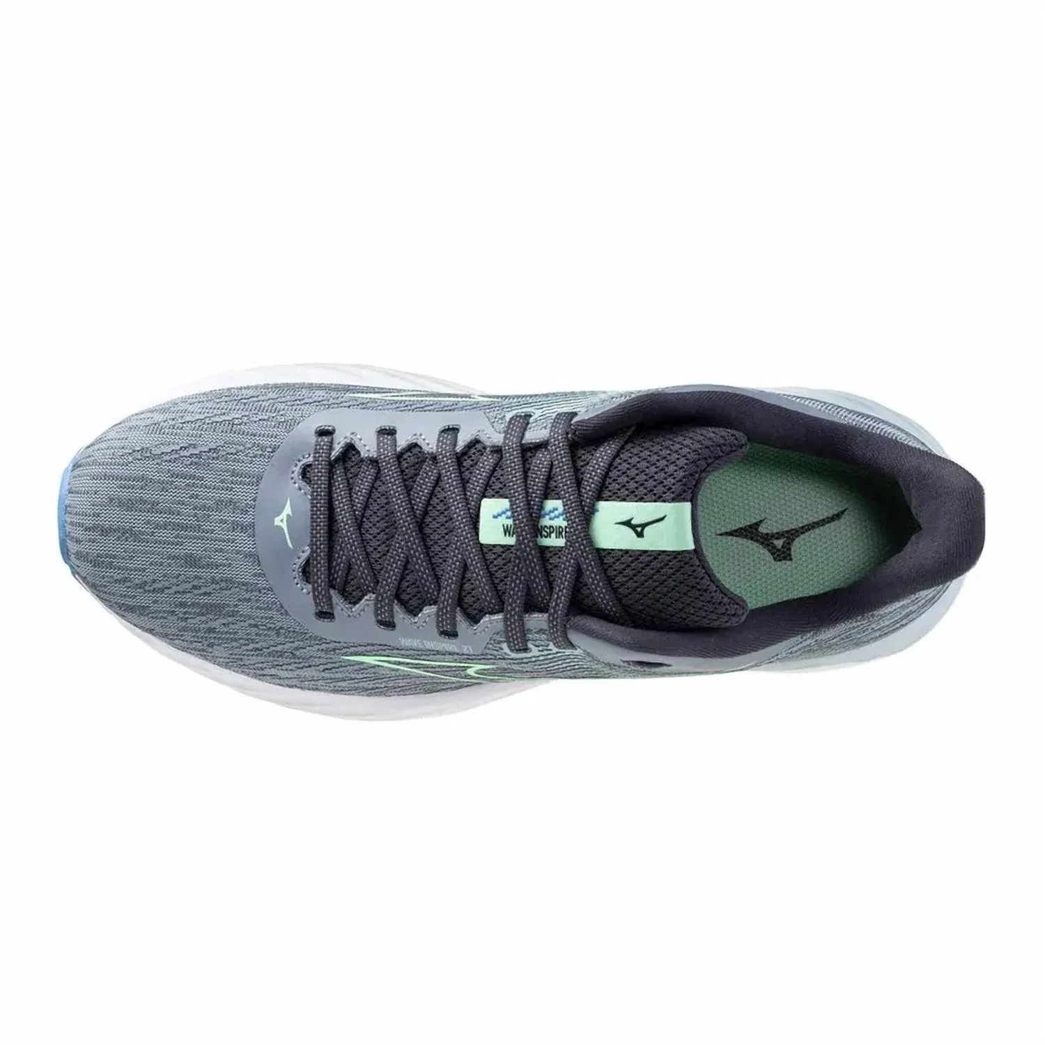 MIZUNO Мужские беговые кроссовки Wave Inspire 21 в цвете Tradewinds-Neo Mint — фото 3